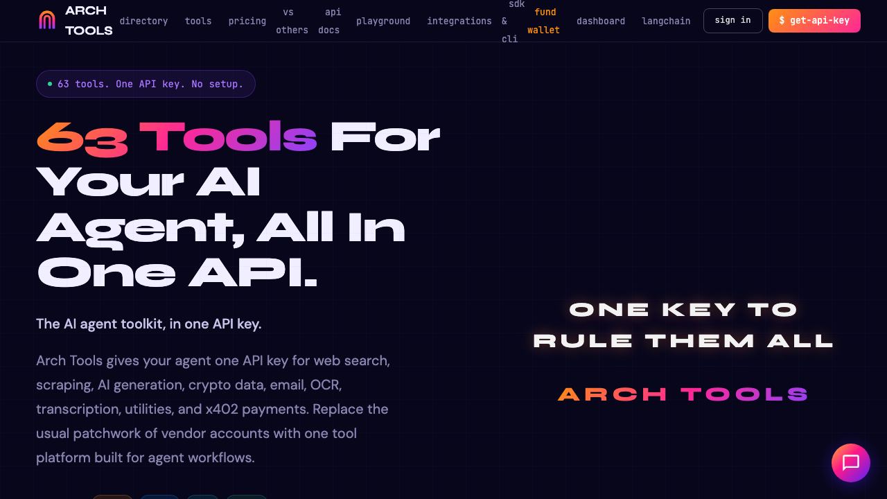 Arch Tools 网站截图
