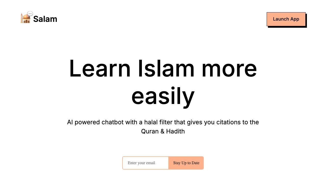 Salam.chat 网站截图