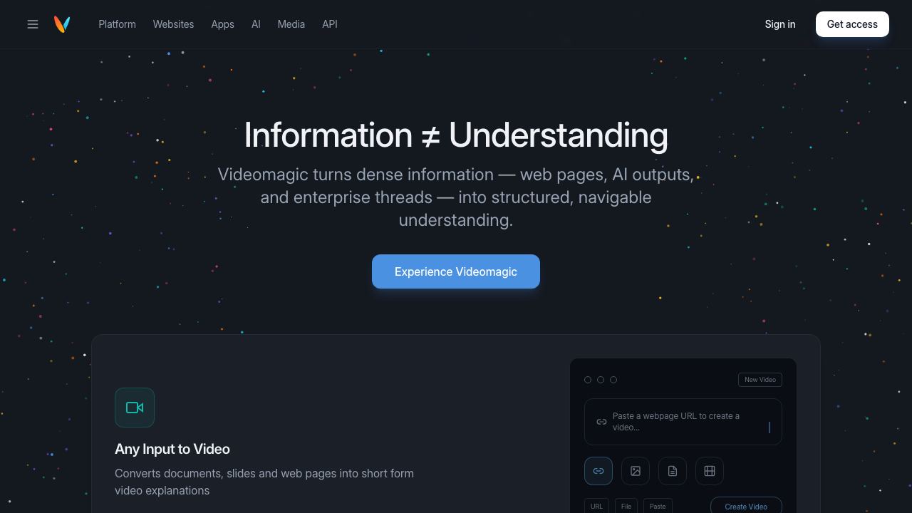 Video Magic 网站截图