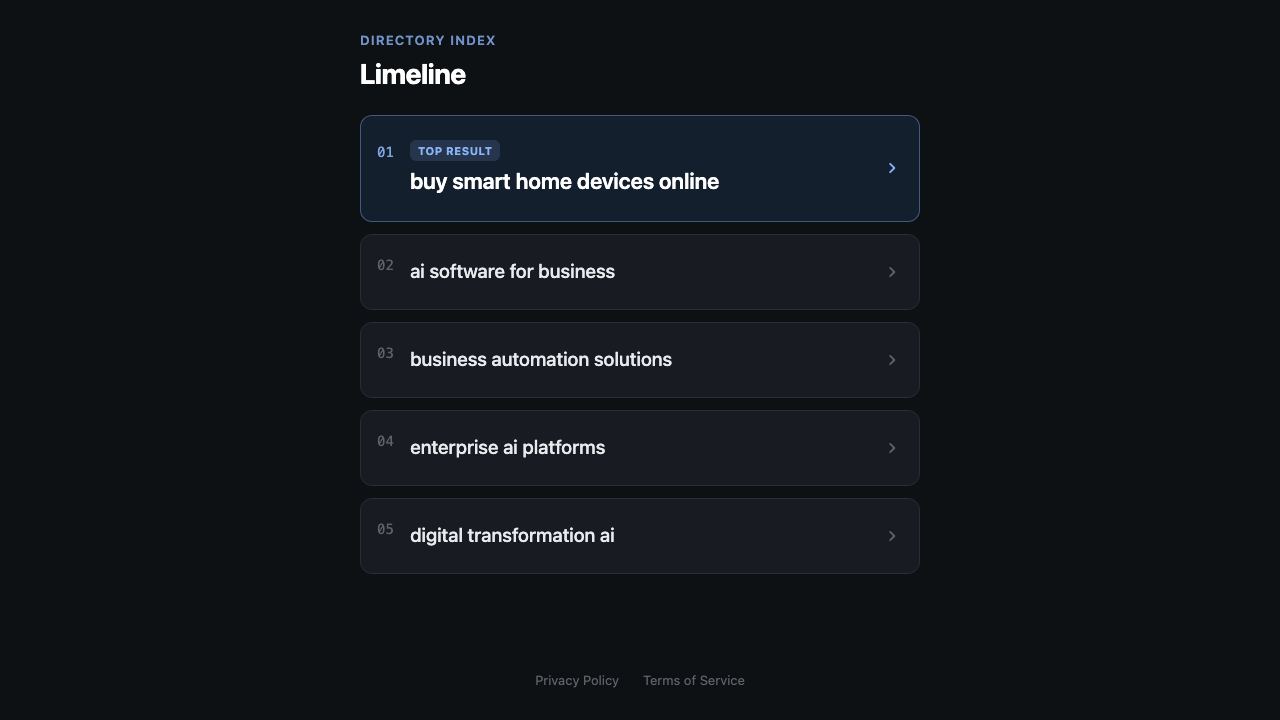 Limeline 网站截图