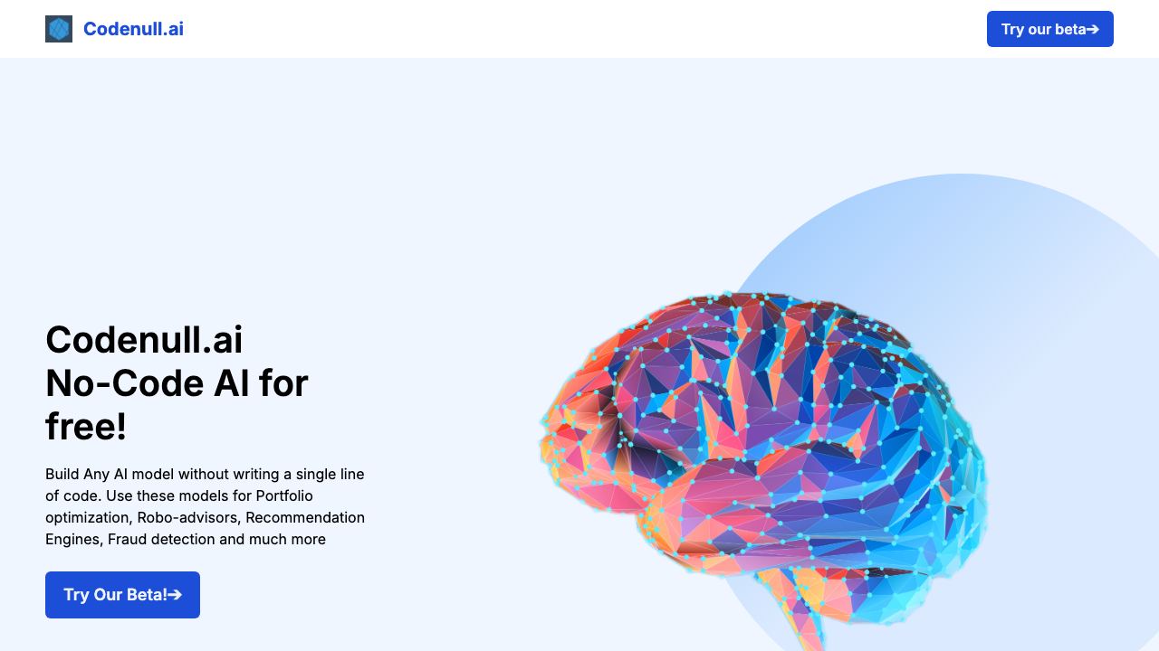 Codenull.ai 网站截图