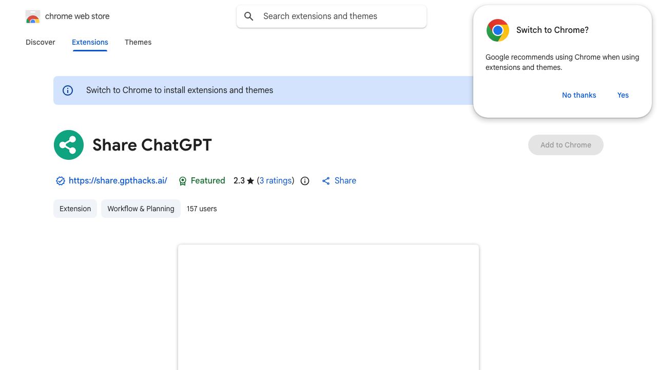 Share ChatGPT 网站截图