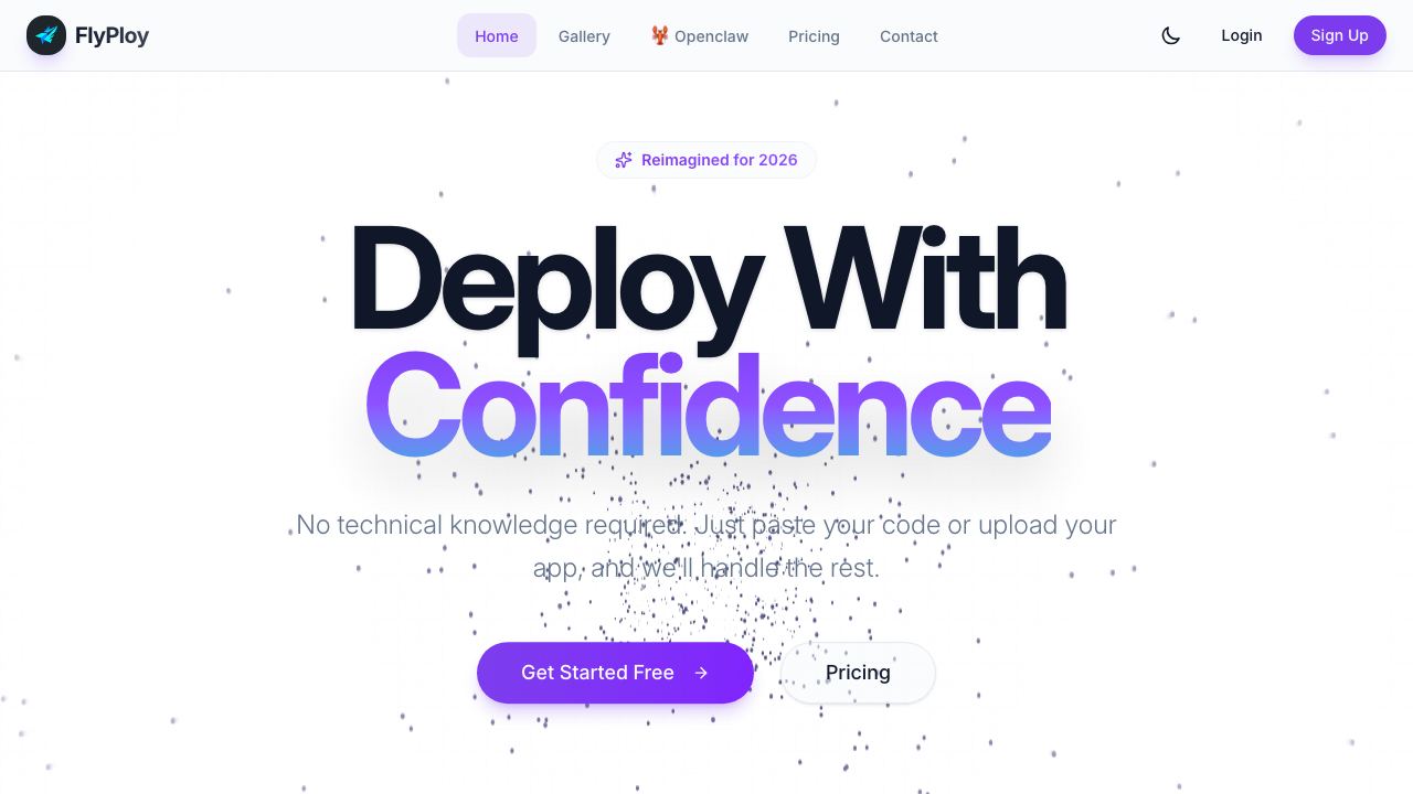 FlyPloy website screenshot