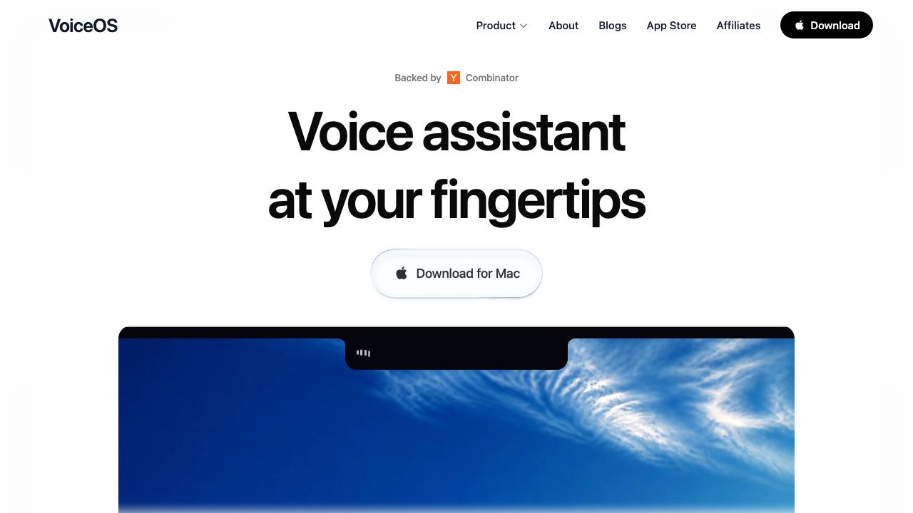 VoiceOS 网站截图