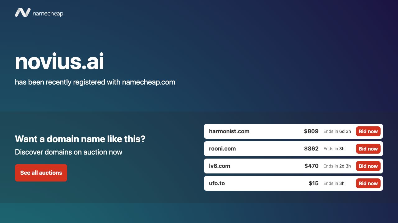 Novius AI Recruiter 网站截图