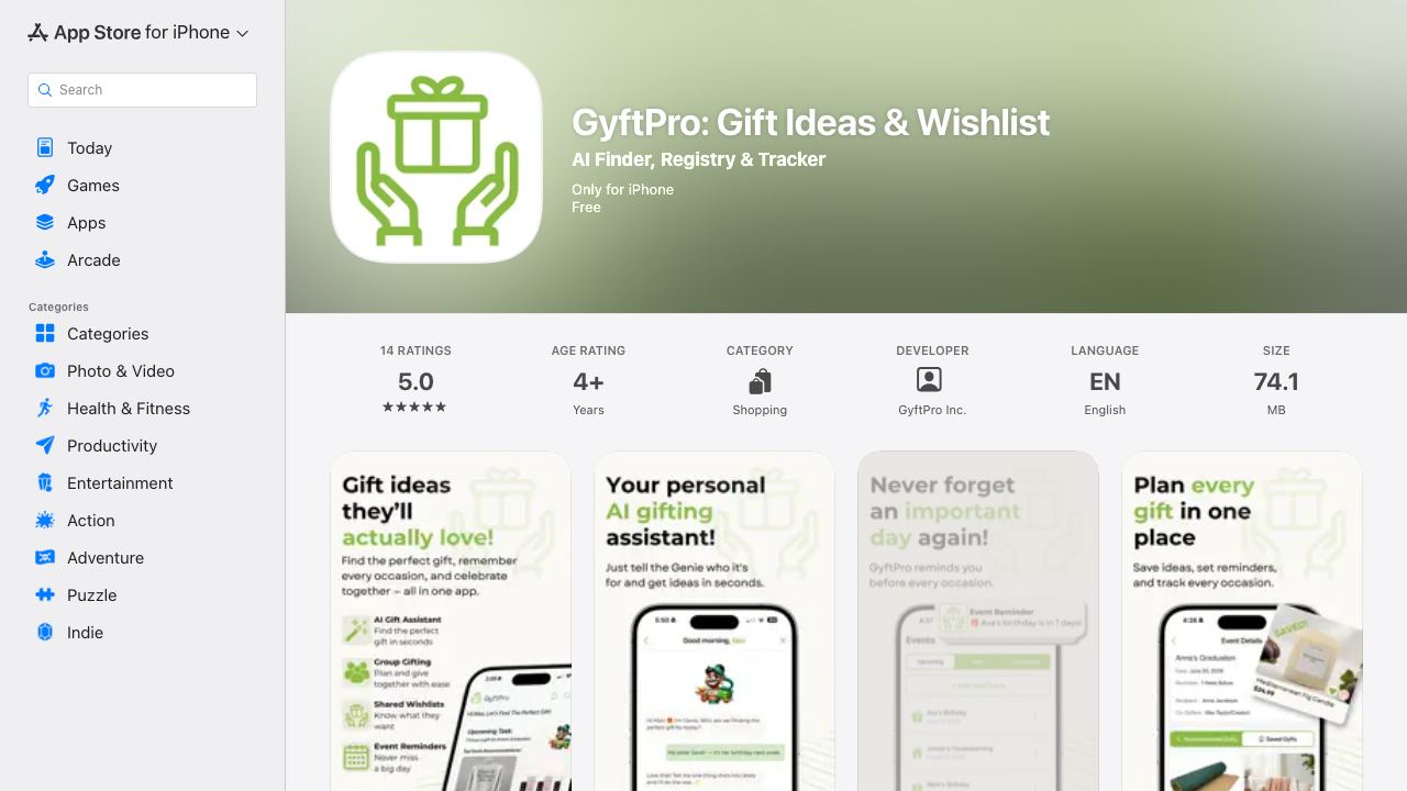 GyftPro website screenshot