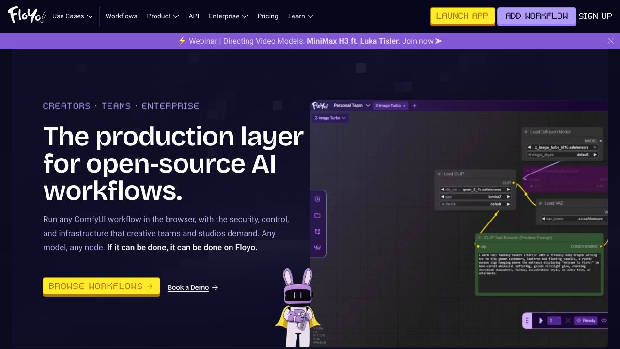 Floyo website screenshot