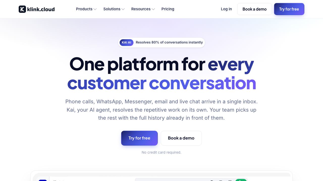 klink.cloud 网站截图
