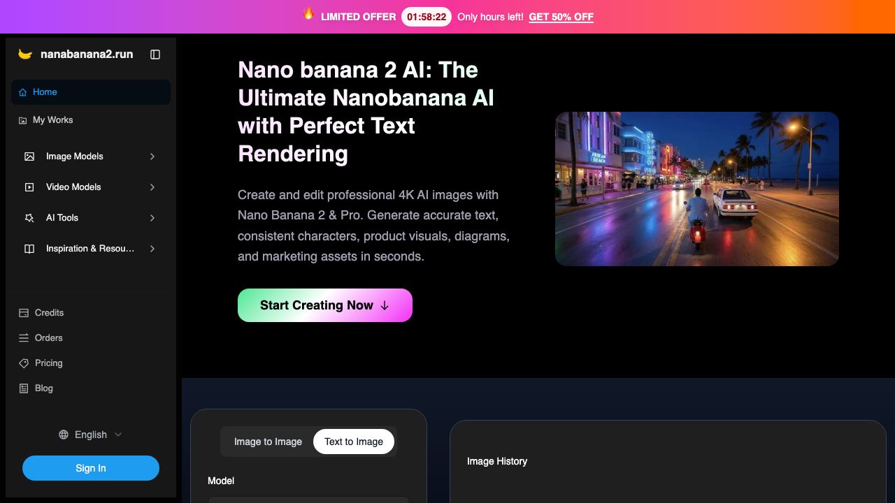 nanabanana2.run 网站截图