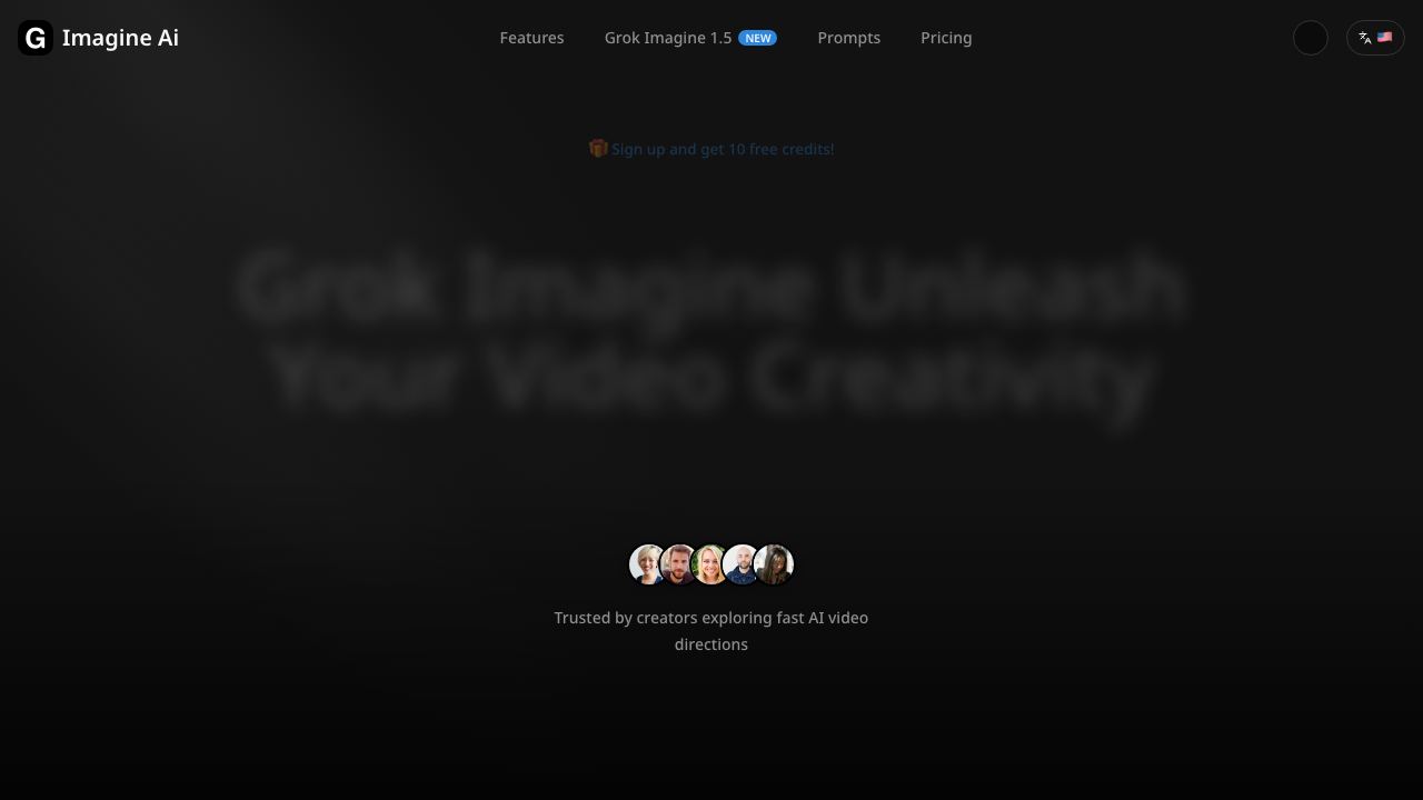 Grok Imagine丨Spicy Mode website screenshot