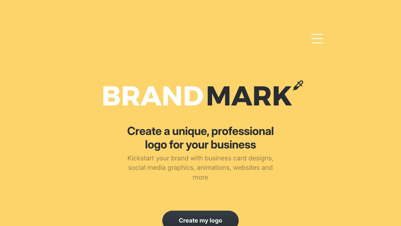 Brandmark website screenshot