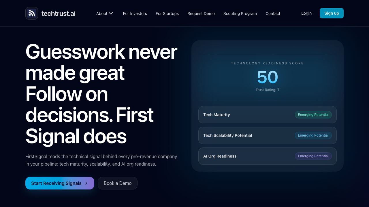 techtrust.ai 网站截图