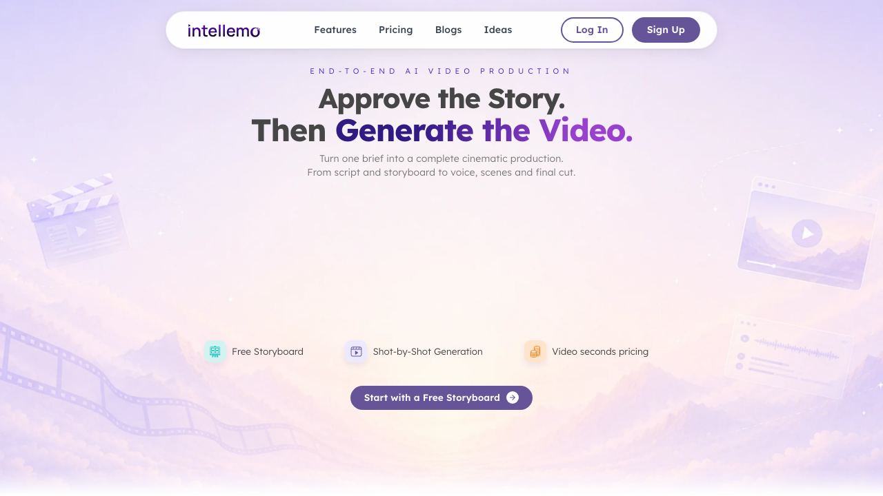 Intellemo website screenshot