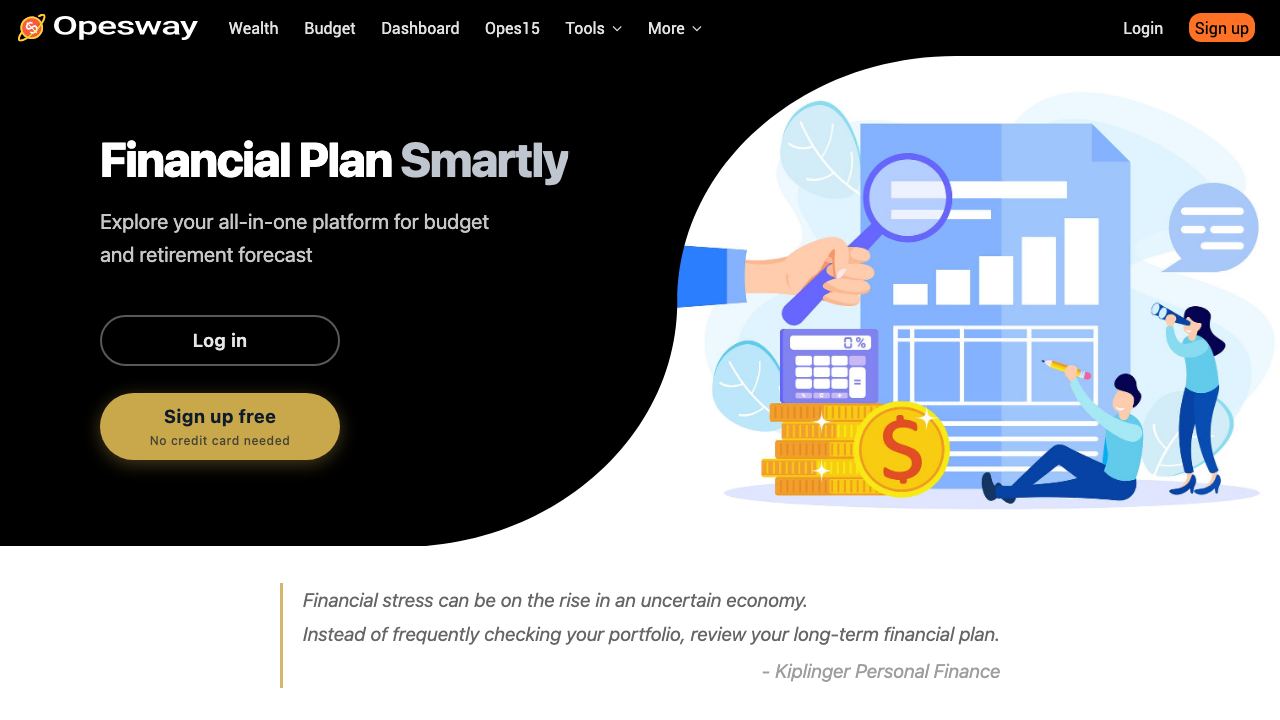 Opesway website screenshot
