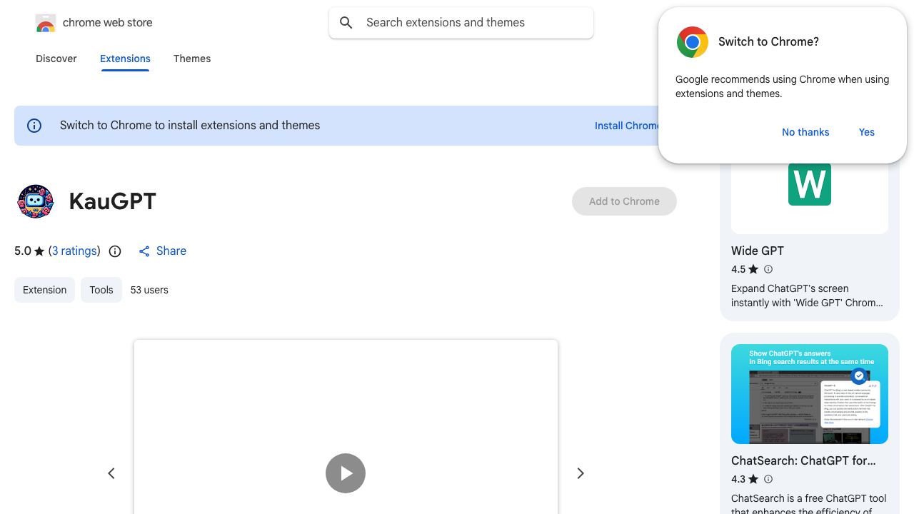 KauGPT 网站截图