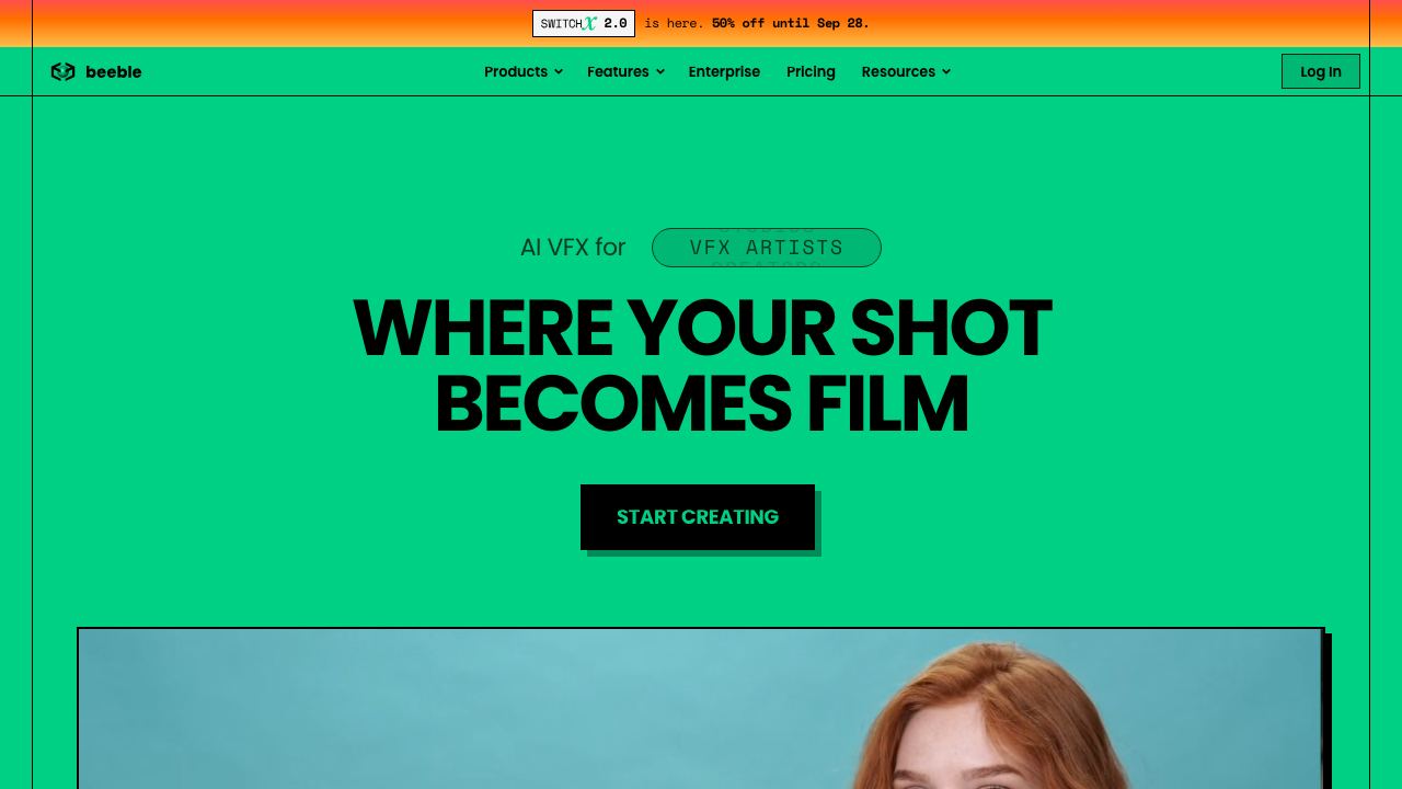 Beeble AI website screenshot