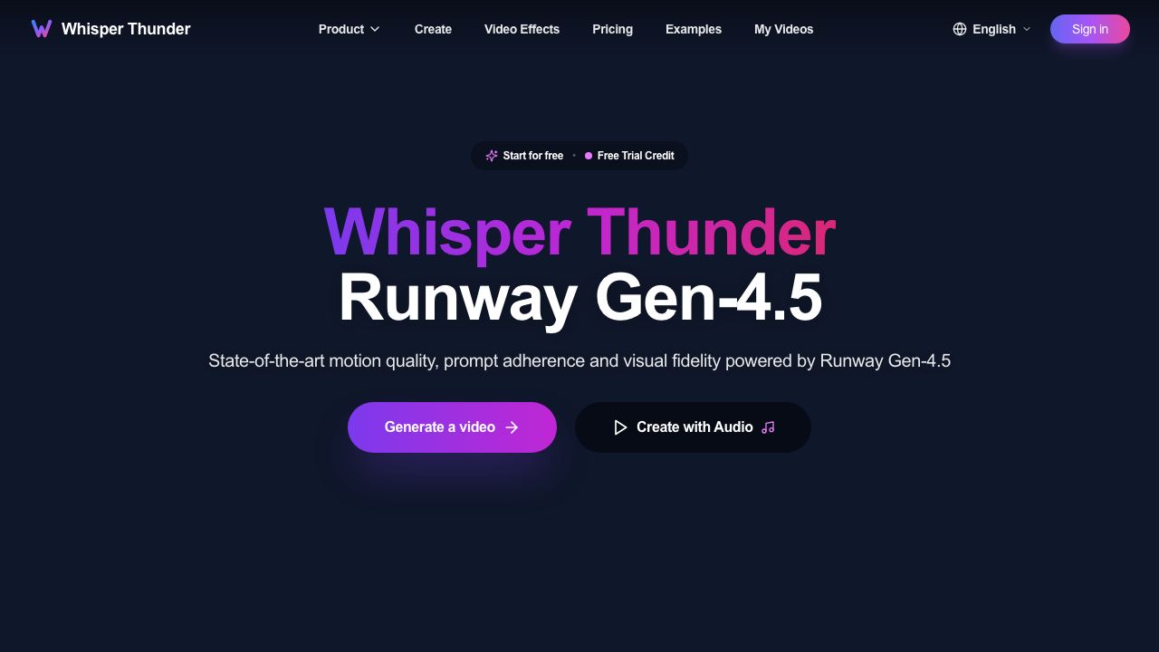 Whisper Thunder 网站截图