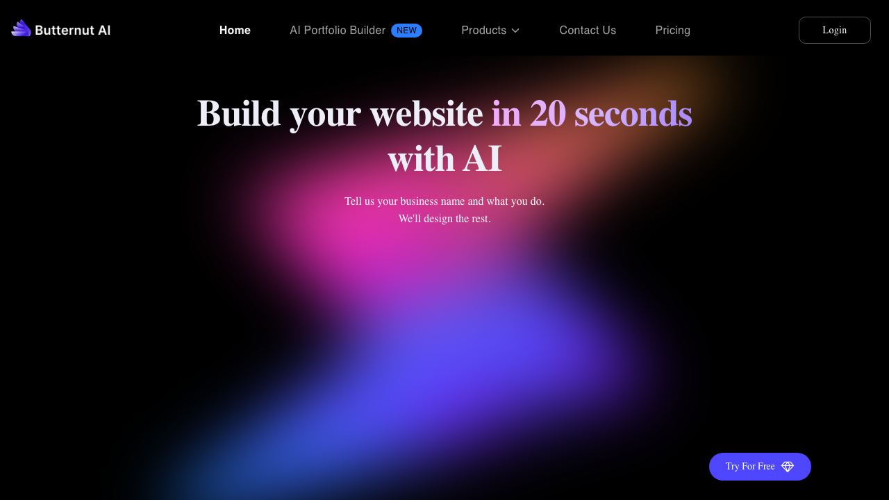 Butternut AI 网站截图