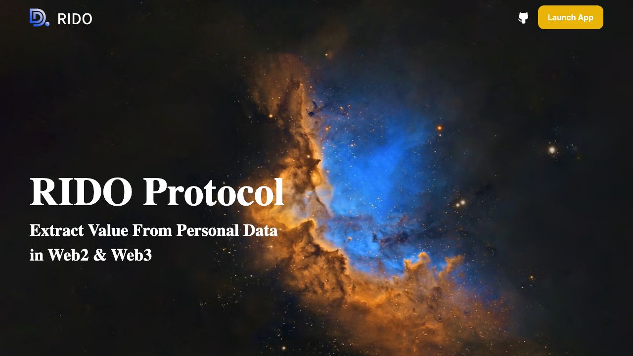RIDO Protocol 网站截图