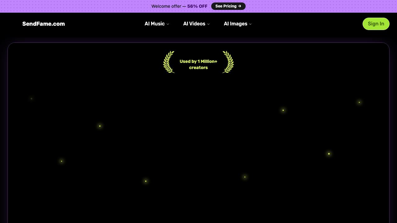 SendFame 网站截图