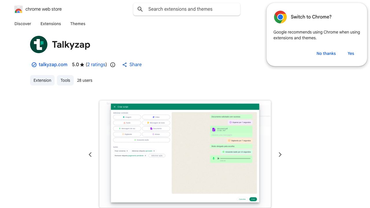 Talkyzap 网站截图