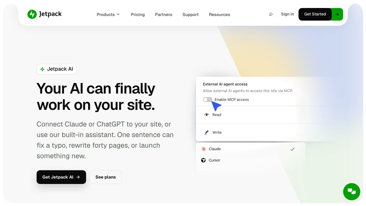 Jetpack AI Assistant 网站截图