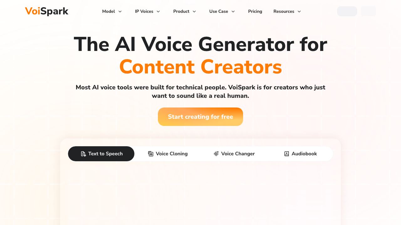 VoiSpark 网站截图