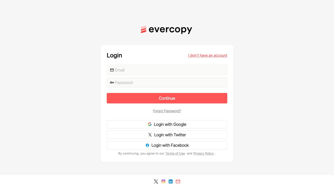 Evercopy 网站截图