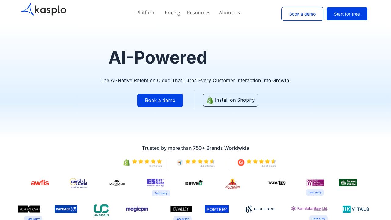 Kasplo Email Intelligence 网站截图