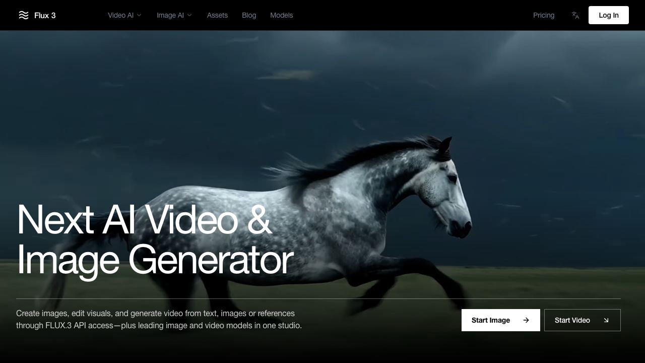 Flux3 AI - org website screenshot
