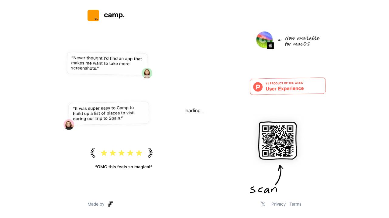 camp. 网站截图