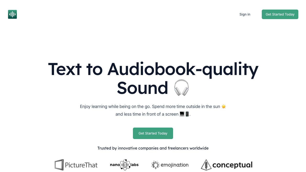 AudiowaveAI 网站截图