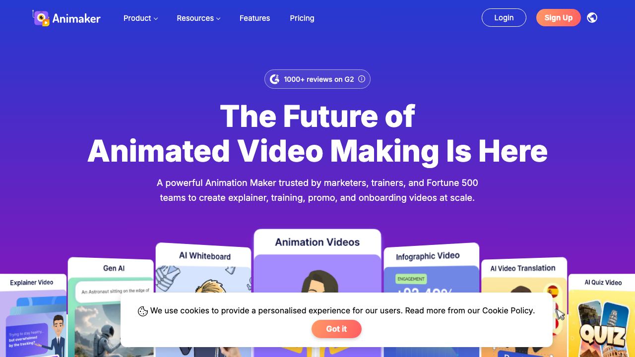Subtitle Generator website screenshot
