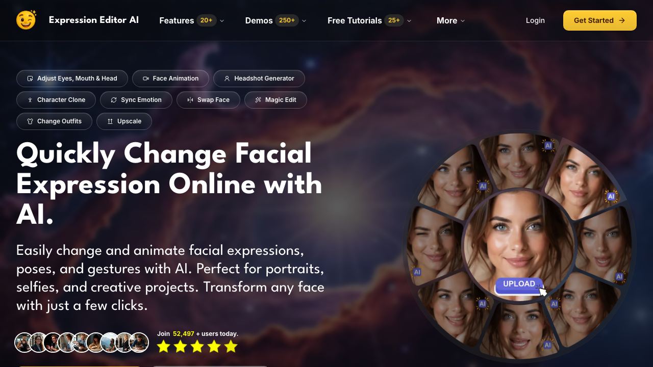 Expression Editor website screenshot