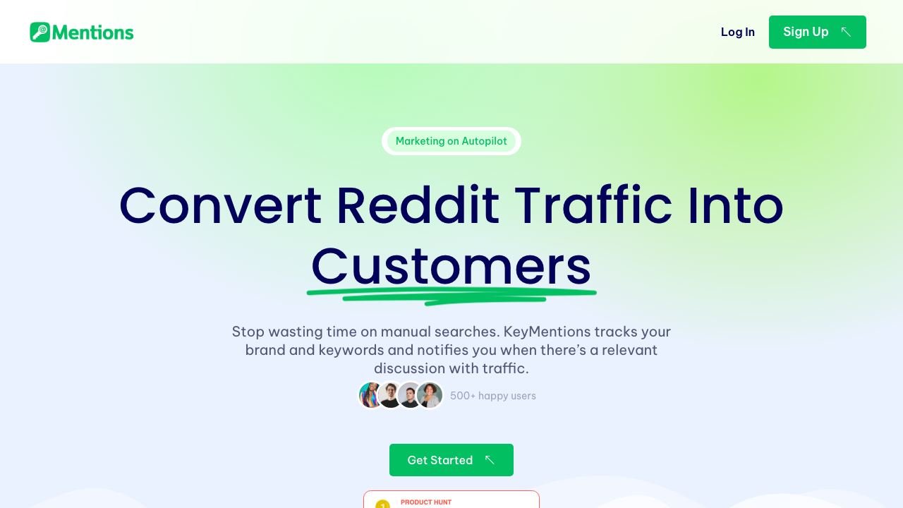 KeyMentions 网站截图
