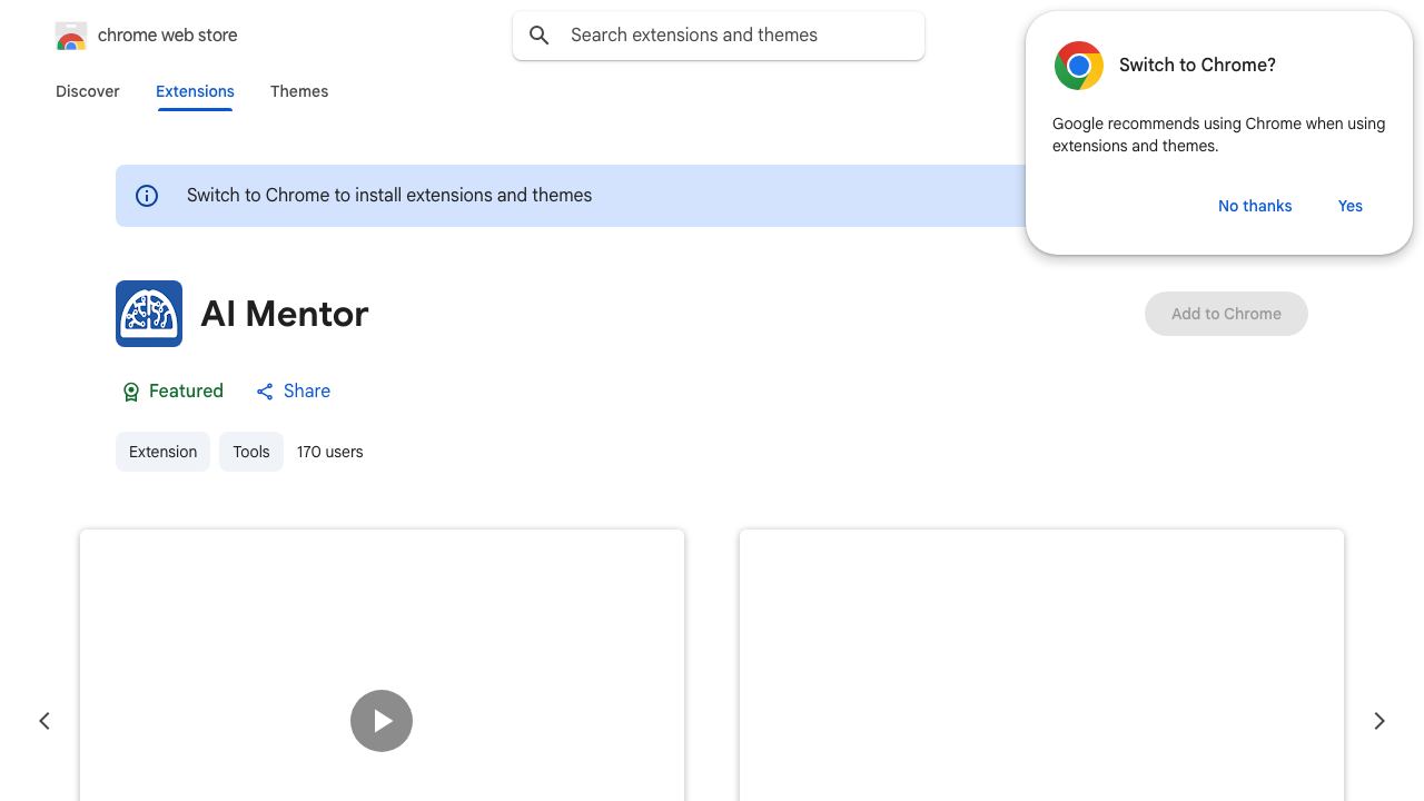AI Mentor 网站截图
