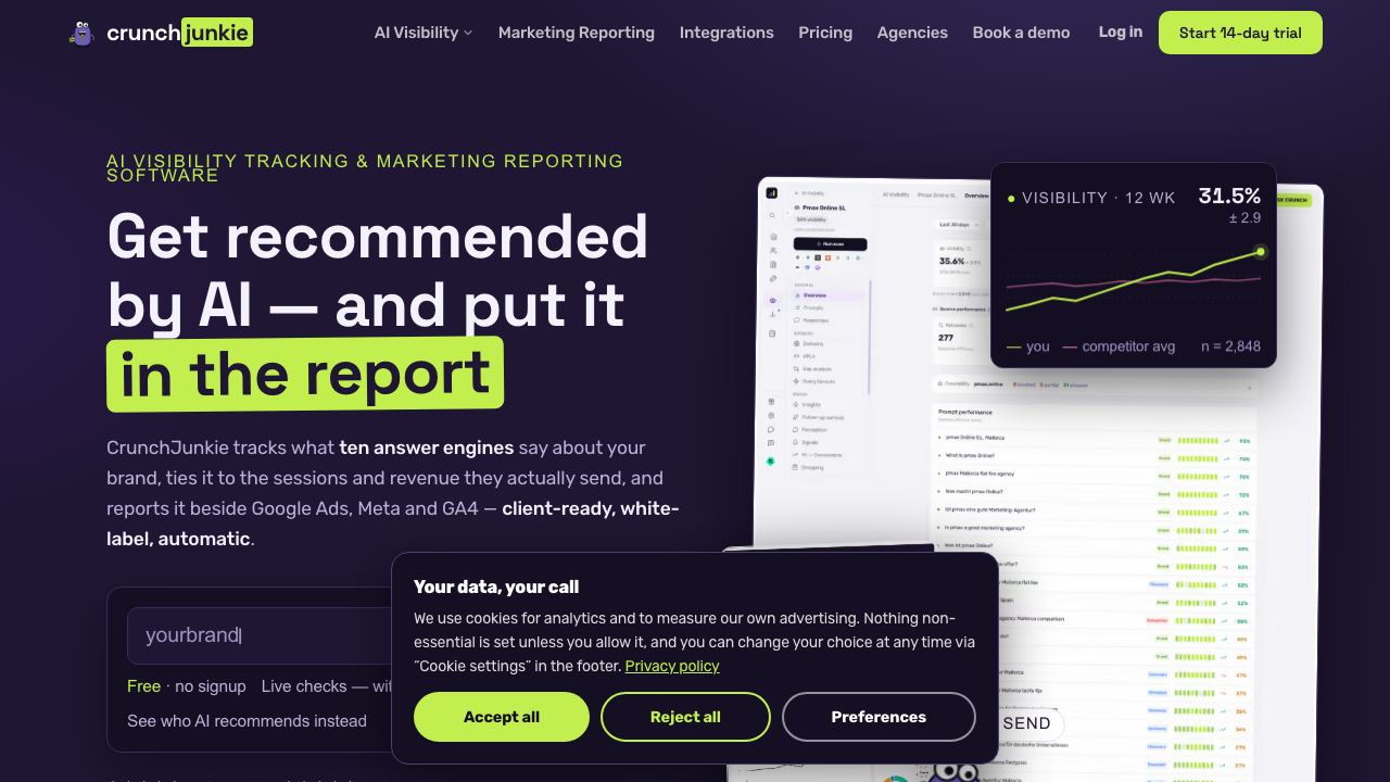 CrunchJunkie 网站截图