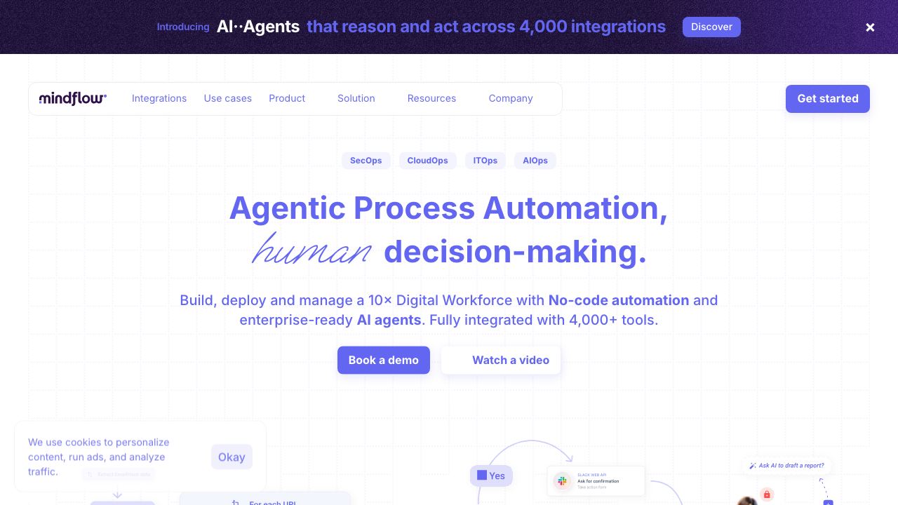 Mindflow website screenshot