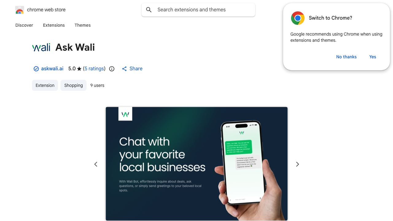 Ask Wali 网站截图