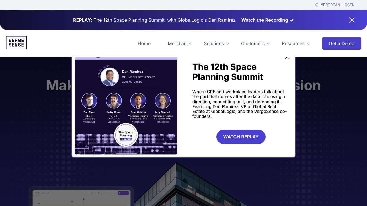 vergesense.com website screenshot