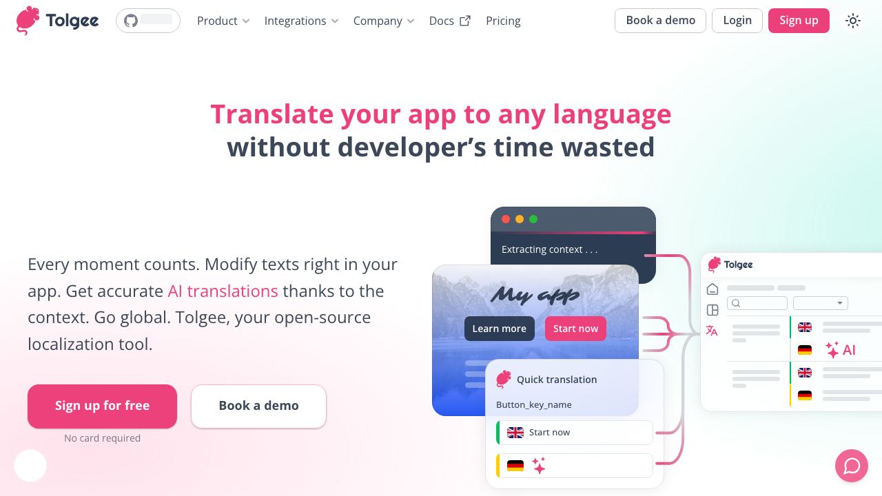 Tolgee 网站截图
