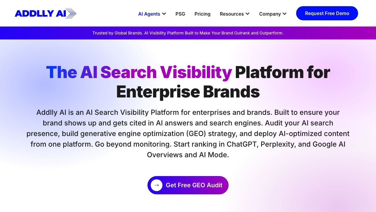 Addlly AI 网站截图