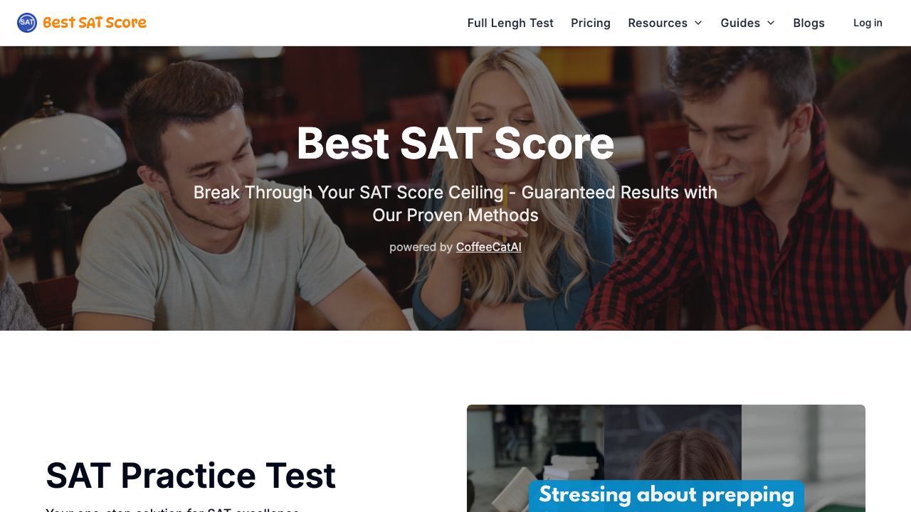 Best SAT Score website screenshot