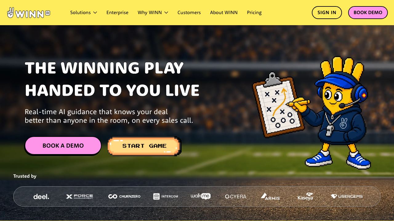 Winn website screenshot