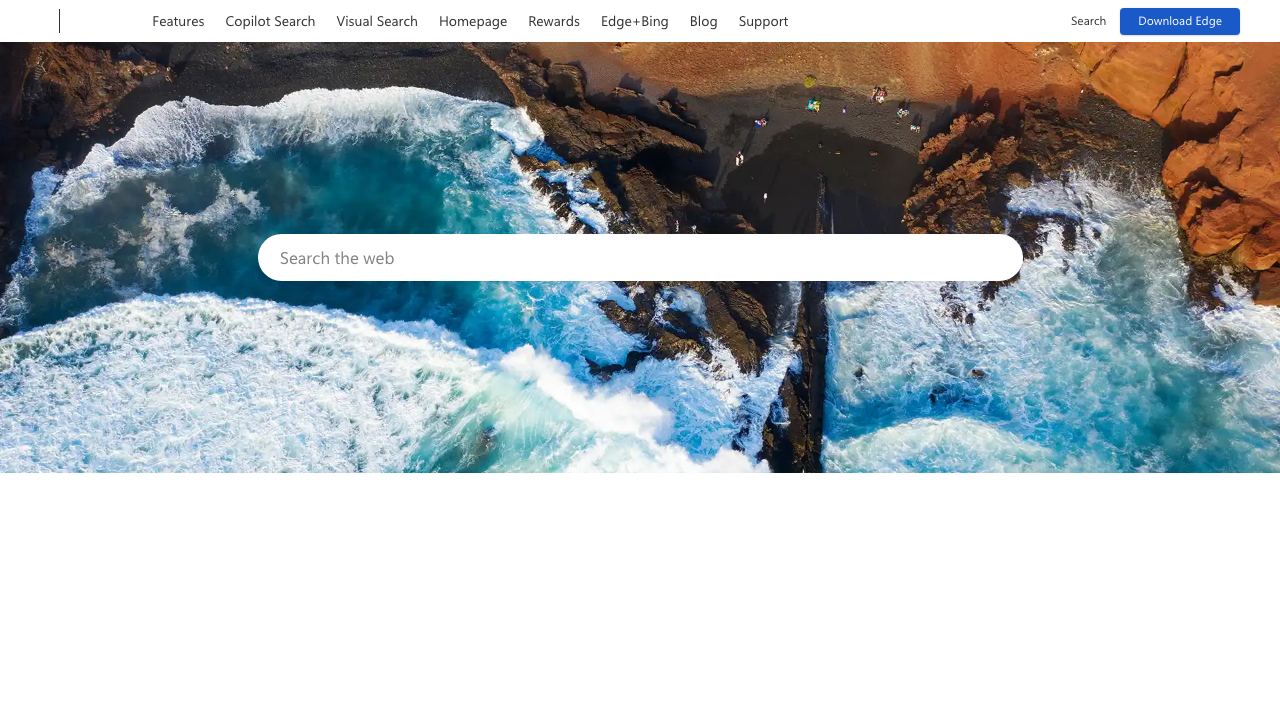 Bing website screenshot