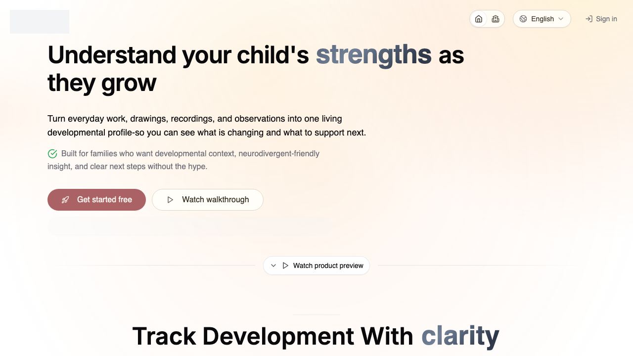 Talents.Kids 网站截图