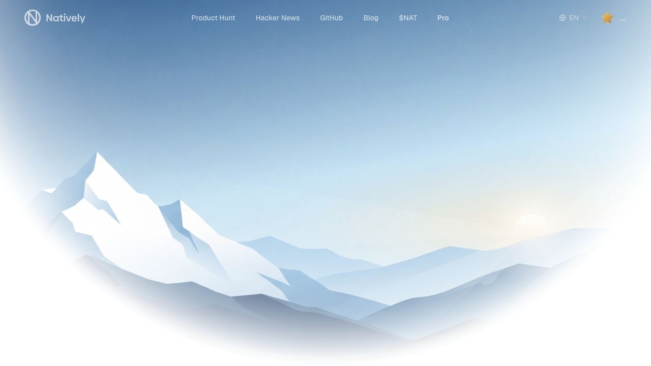 Natively AI website screenshot