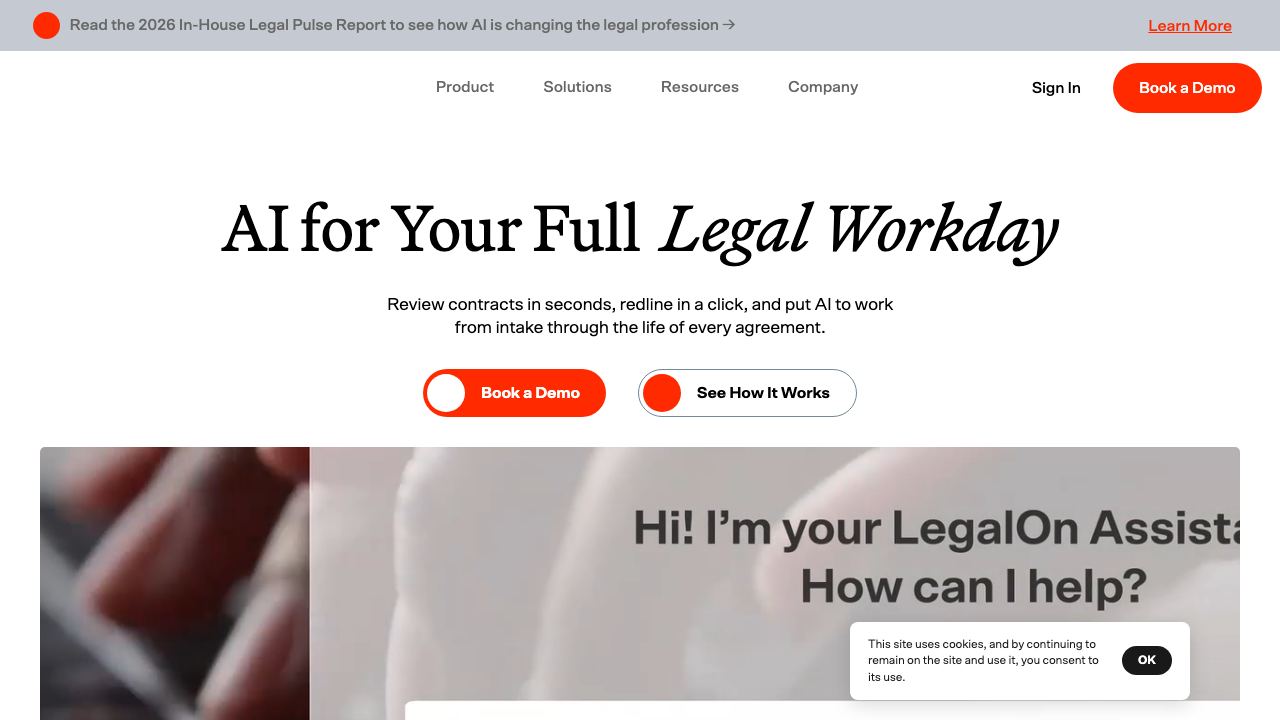 LegalOn 网站截图