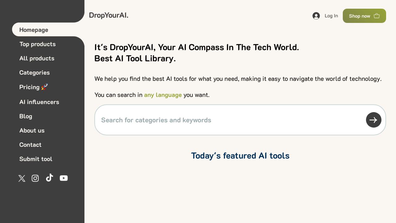 Drop Your AI 网站截图