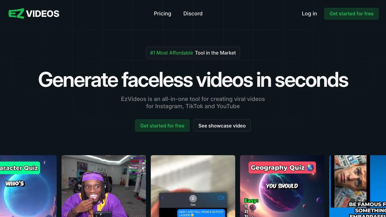 EzVideos 网站截图